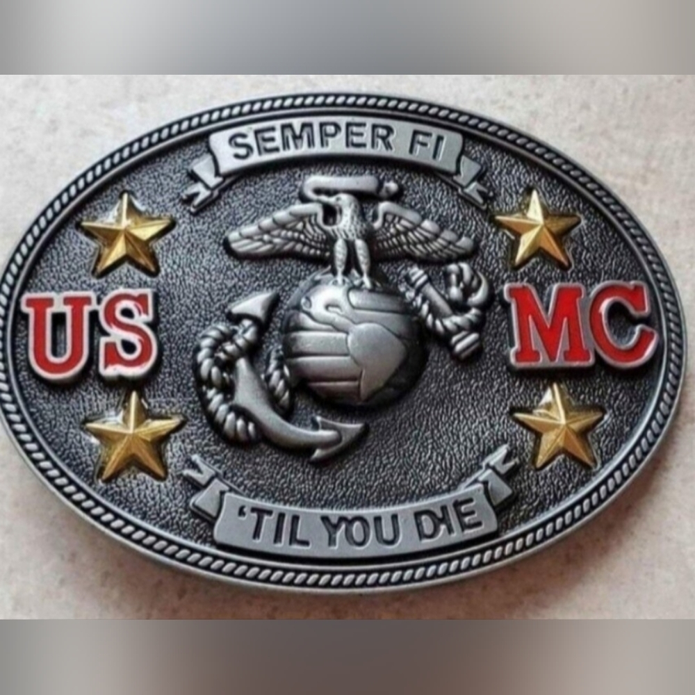 New USMC United States Marine Corps belt buckle - Picture 4 of 6